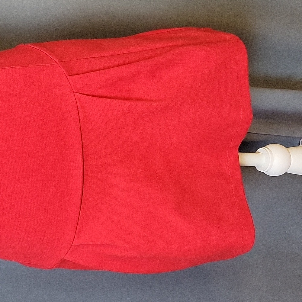 Zara Basic Evening Collection Women’s Red Sleevel… - image 4